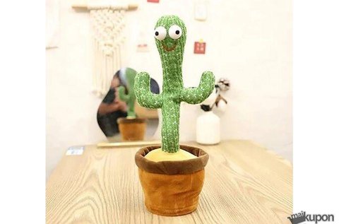 Éneklő és táncoló kaktusz plüss borítással