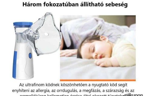 Hordozható ultrahangos inhalátor