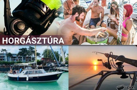 4 órás vitorlás horgásztúrák a Balatonon 4 főnek