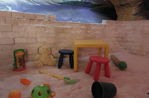 1 óra só homokozás 1 főnek