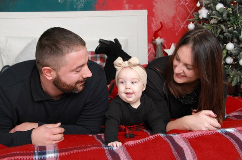 1 órás karácsonyi fotózás stúdióban