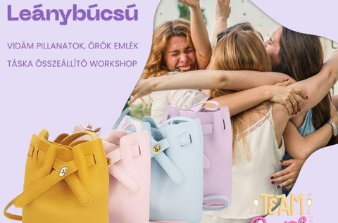Mini táska összeállító workshop lánybúcsúra