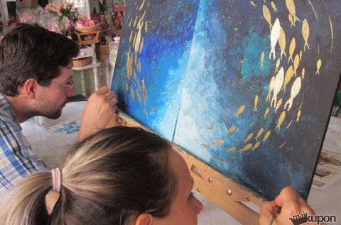 Páros élményfestés eszközhasználattal