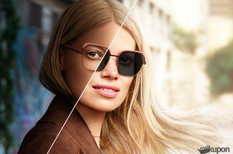 Fényre sötétedő komplett szemüveg lencsével