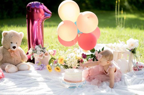 1 éves baba szülinapi fotózás